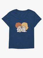 Little Twin Stars Reading Time Girls T-Shirt Plus