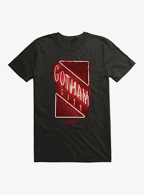 DC Comics The Batman Gotham City Neon Sign T-Shirt