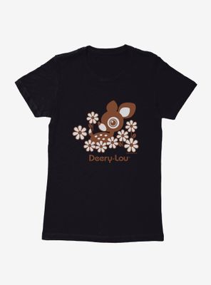 Deery-Lou Floral Design Womens T-Shirt