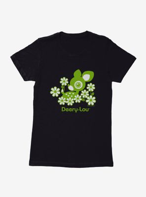 Deery-Lou Floral Green Design Womens T-Shirt