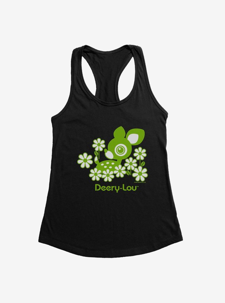 Deery-Lou Floral Green Design Womens Tank Top