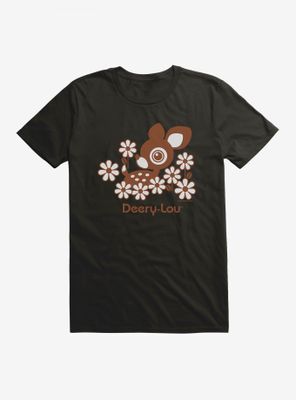 Deery-Lou Floral Design T-Shirt
