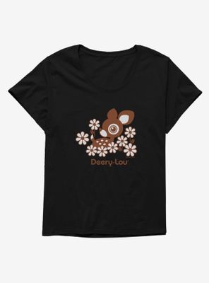 Deery-Lou Floral Design Womens T-Shirt Plus