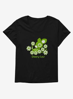 Deery-Lou Floral Green Design Womens T-Shirt Plus