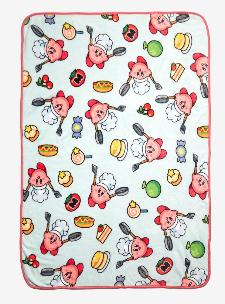 Kirby Food Throw Blanket