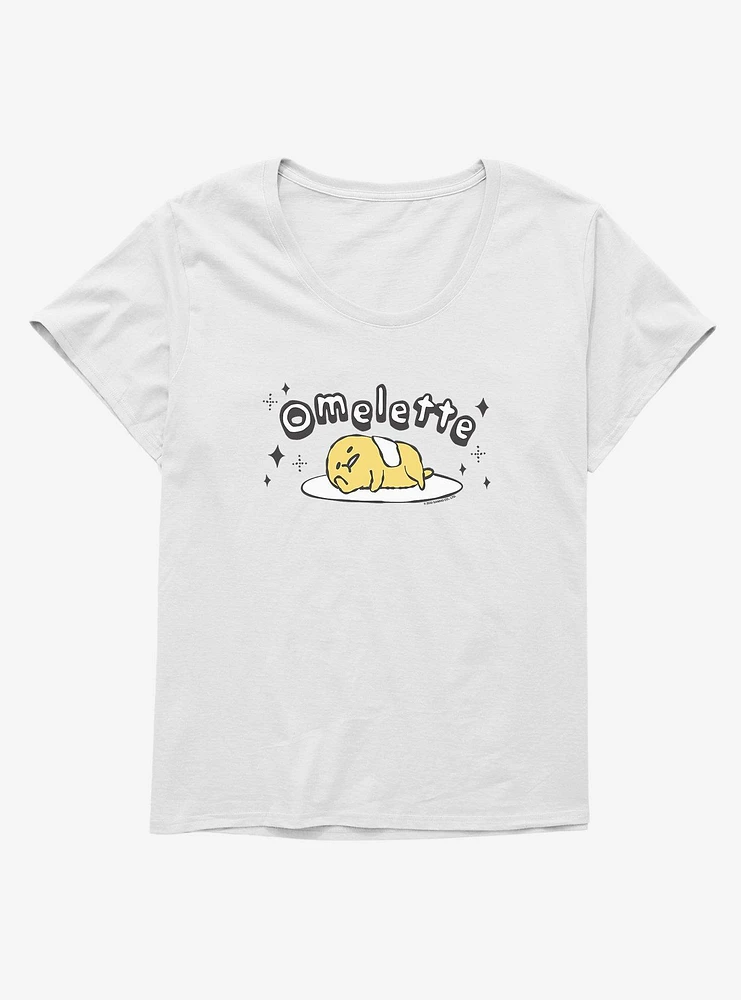 Gudetama Omelette Girls T-Shirt Plus