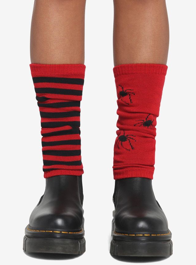 Black & Red Stripe Tights