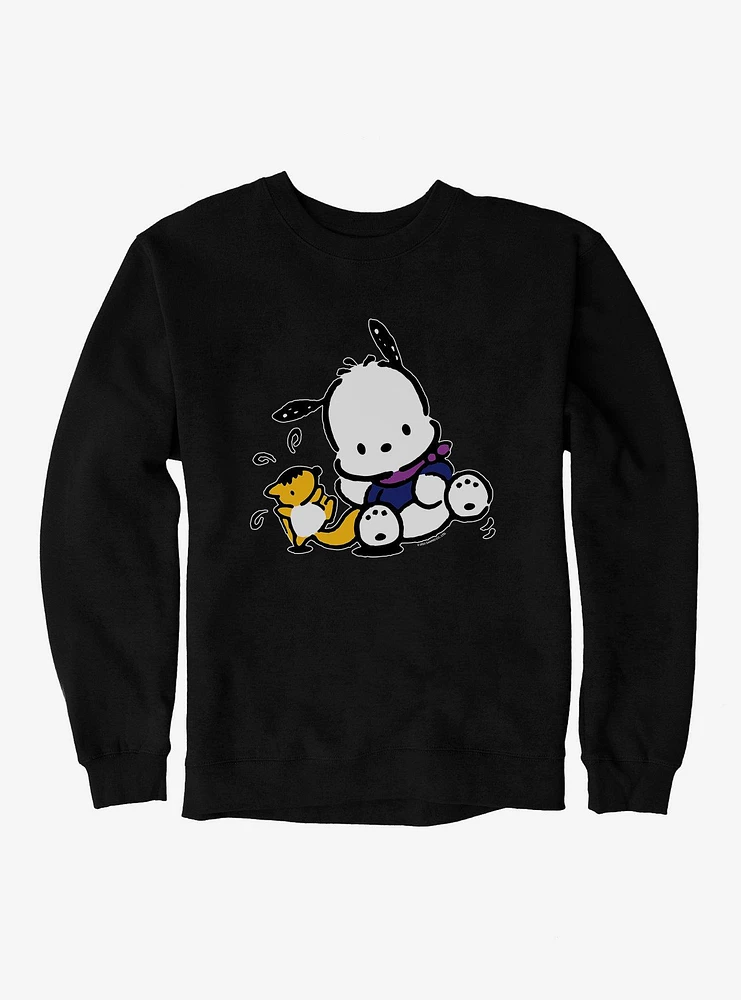 Pochacco Playing With Mon-Mon Sweatshirt