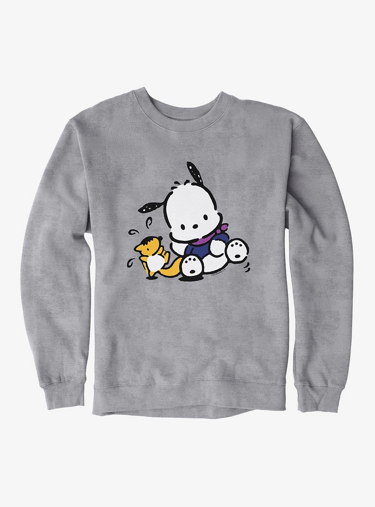 Pochacco Playing With Mon-Mon Sweatshirt