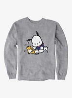 Pochacco Playing With Mon-Mon Sweatshirt