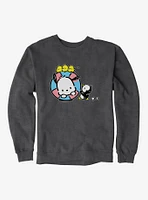 Pochacco Swimming With Friends Sweatshirt