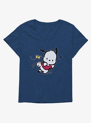 Pochacco Butterfly Chase Girls T-Shirt Plus