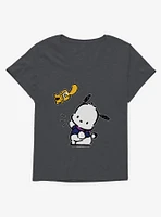 Pochacco Flying Mon-Mon Girls T-Shirt Plus