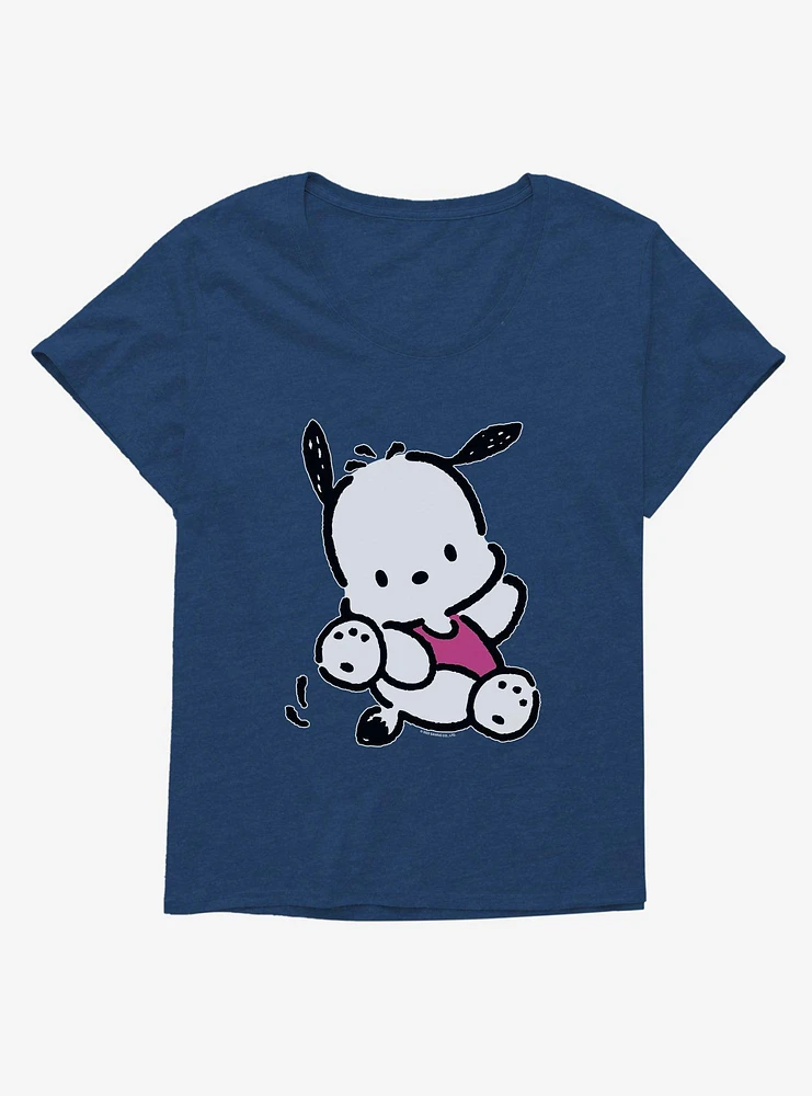 Pochacco Here For Fun Leaps Girls T-Shirt Plus