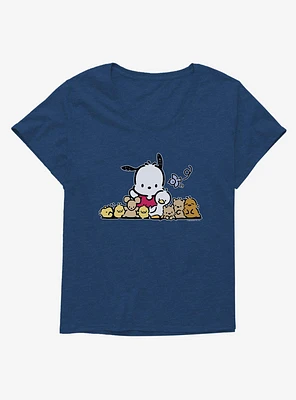 Pochacco Outdoor Fun With Friends Girls T-Shirt Plus