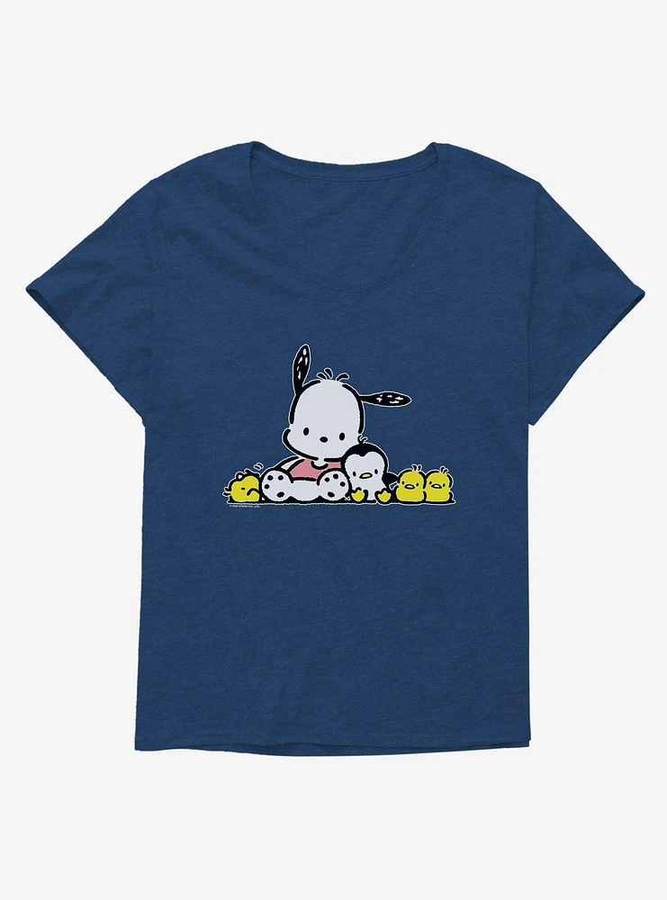 Pochacco Summer Friends Girls T-Shirt Plus