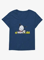Pochacco Summer Friends Girls T-Shirt Plus