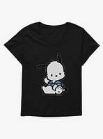 Pochacco Waving Girls T-Shirt Plus