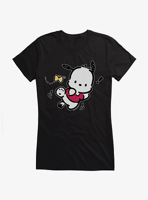 Pochacco Butterfly Chase Girls T-Shirt