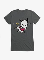 Pochacco Butterfly Chase Girls T-Shirt