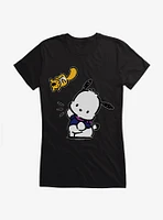 Pochacco Flying Mon-Mon Girls T-Shirt