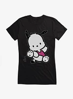 Pochacco Here For Fun Leaps Girls T-Shirt