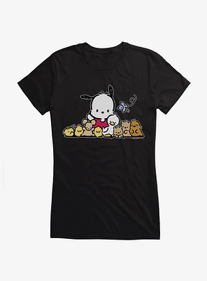 Pochacco Outdoor Fun With Friends Girls T-Shirt