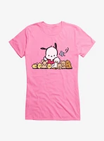 Pochacco Outdoor Fun With Friends Girls T-Shirt