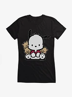 Pochacco Sitting With Friends Girls T-Shirt