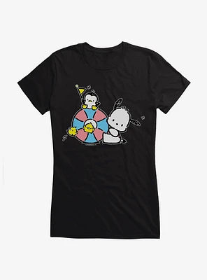 Pochacco Swimming Party Girls T-Shirt