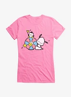 Pochacco Swimming Party Girls T-Shirt