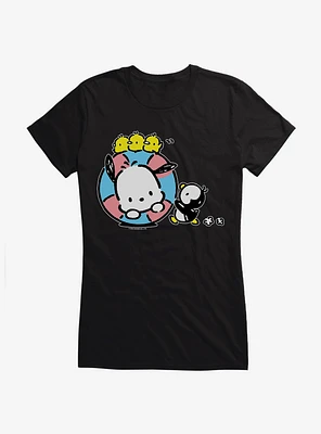 Pochacco Swimming With Friends Girls T-Shirt