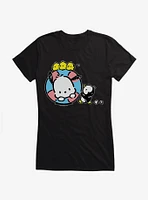 Pochacco Swimming With Friends Girls T-Shirt