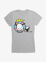 Pochacco Swimming With Friends Girls T-Shirt