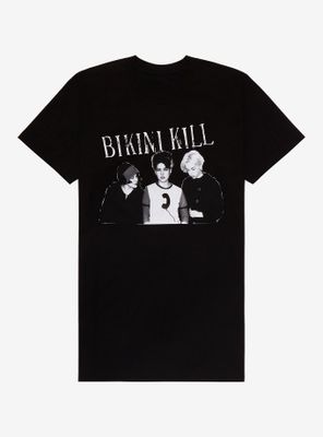 Bikini Kill Group Photo Boyfriend Fit Girls T-Shirt