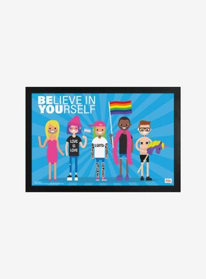 Believe In Yourself - Be You Framed Poster