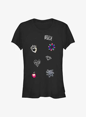 Disney Descendants Evie Peace Patches Girls T-Shirt
