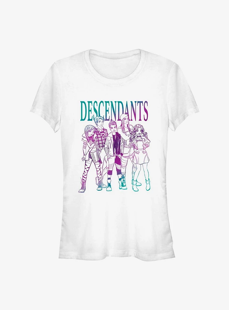 Disney Descendants Sketch Group Girls T-Shirt