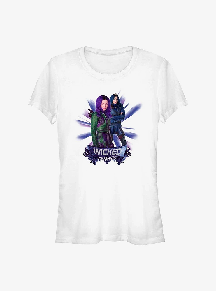 Disney Descendants Wicked Friends Mal Evie Girls T-Shirt