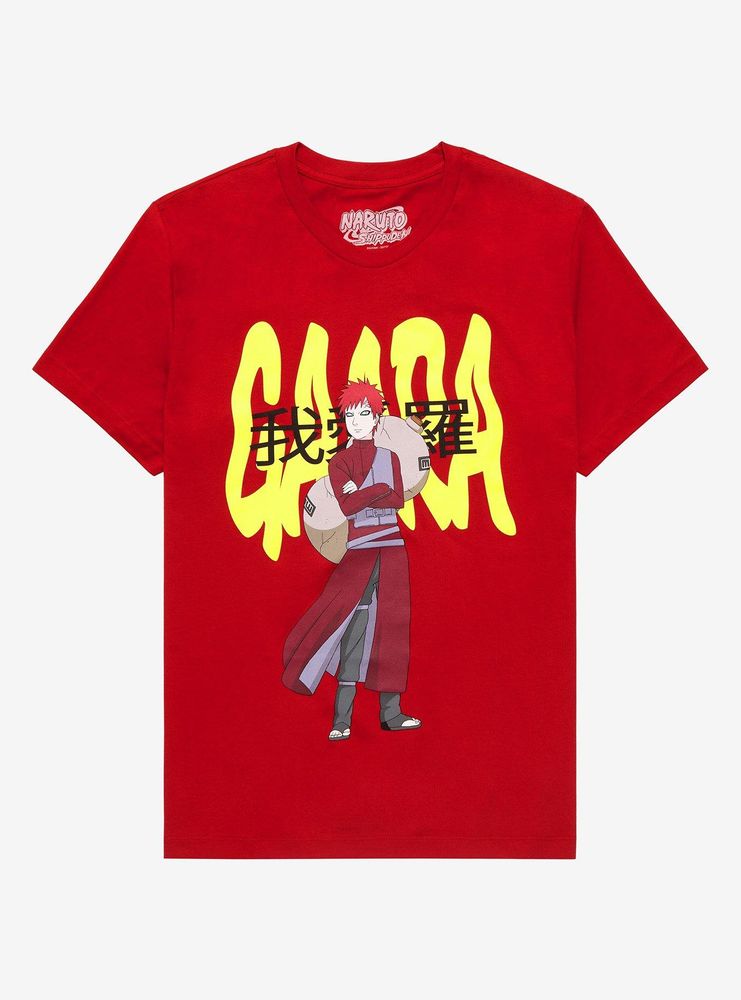 Naruto Shippuden Gaara Pose Portrait T-Shirt - BoxLunch Exclusive