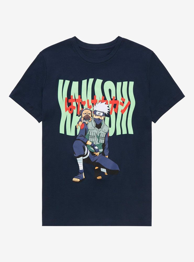 Naruto Shippuden Kakashi & Pakkun Portrait T-Shirt - BoxLunch Exclusive