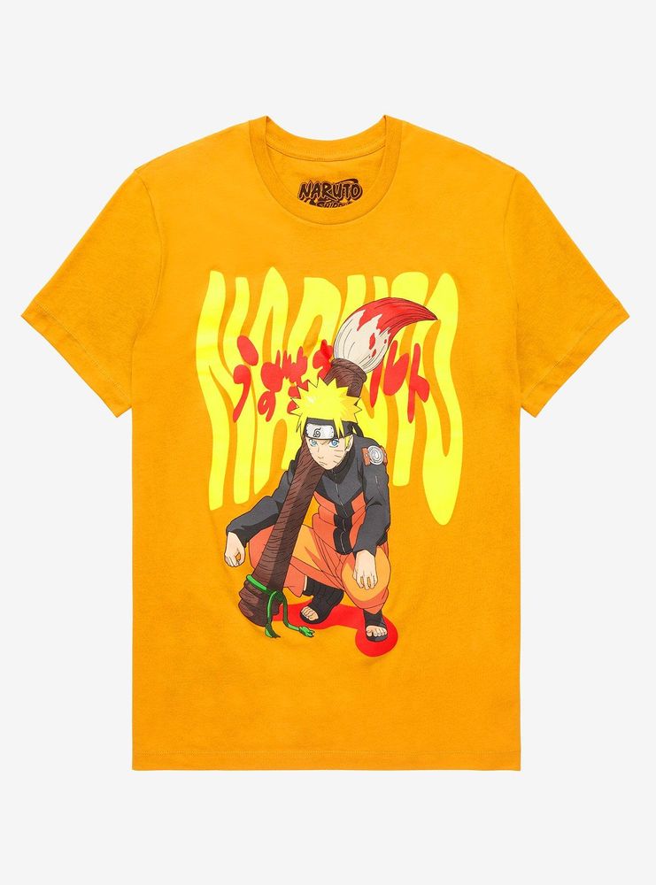 Naruto Shippuden & Paintbrush Portrait T-Shirt - BoxLunch Exclusive