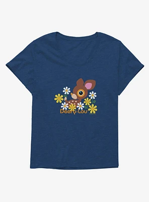 Deery-Lou Floral Forest Girls T-Shirt Plus