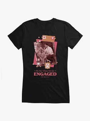 Friends The One Where We Got Engaged Girls T-Shirt
