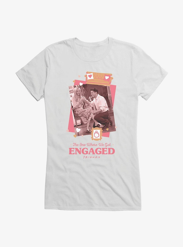 Friends The One Where We Got Engaged Girls T-Shirt