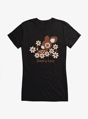 Deery-Lou Floral Design Girls T-Shirt