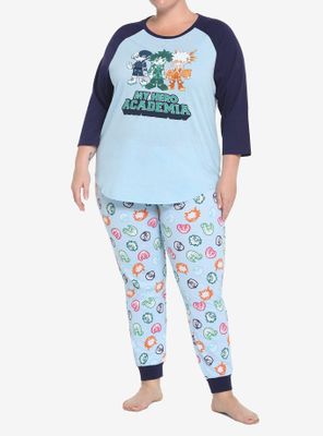 My Hero Academia Chibi Characters Pajama Set Plus