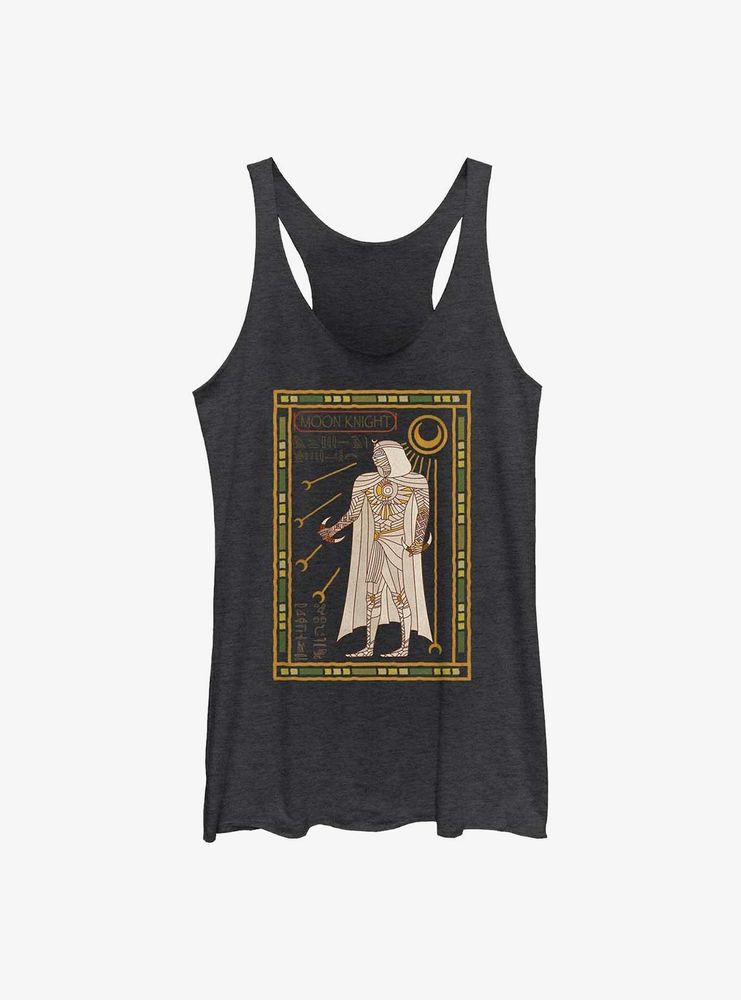 Marvel Moon Knight Tarot Hieroglyphics Womens Tank Top