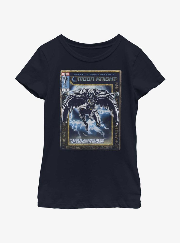 Marvel Moon Knight Ancient Comic Cover Youth Girls T-Shirt