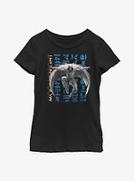 Marvel Moon Knight Hieroglyphic Stack Youth Girls T-Shirt